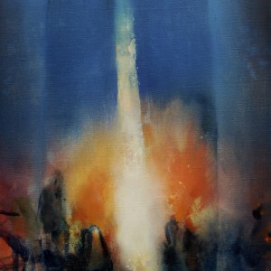 chercheur de lumière iii (acrylique sur toile 55 x 38 cm) 2018